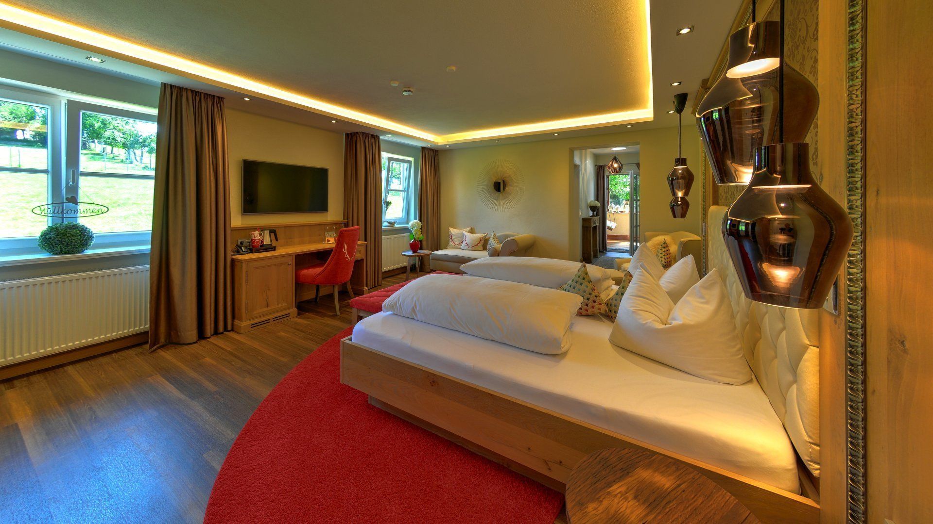 exclusive suite | premium bedding, down duvets, individually decorated