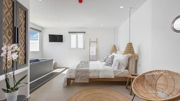 Suite Executive, idromassaggio, vista mare | 1 camera, una cassaforte in camera, insonorizzazione