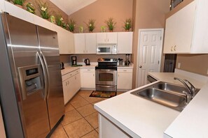 Family Villa, Multiple Beds | Private kitchen