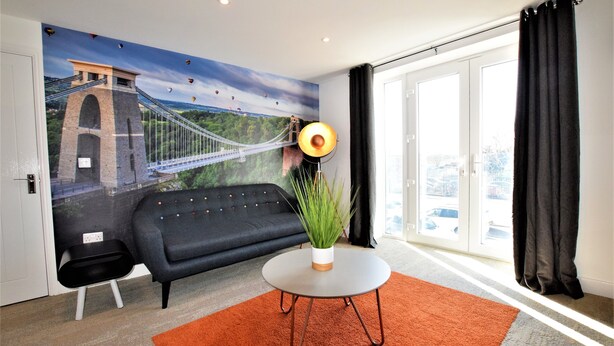 Leilighet, 1 soverom | Oppholdsrom | Smart-TV og Netflix
