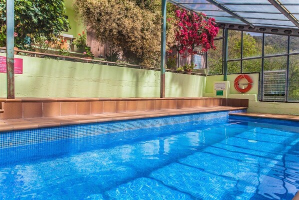 Indoor pool, a heated pool