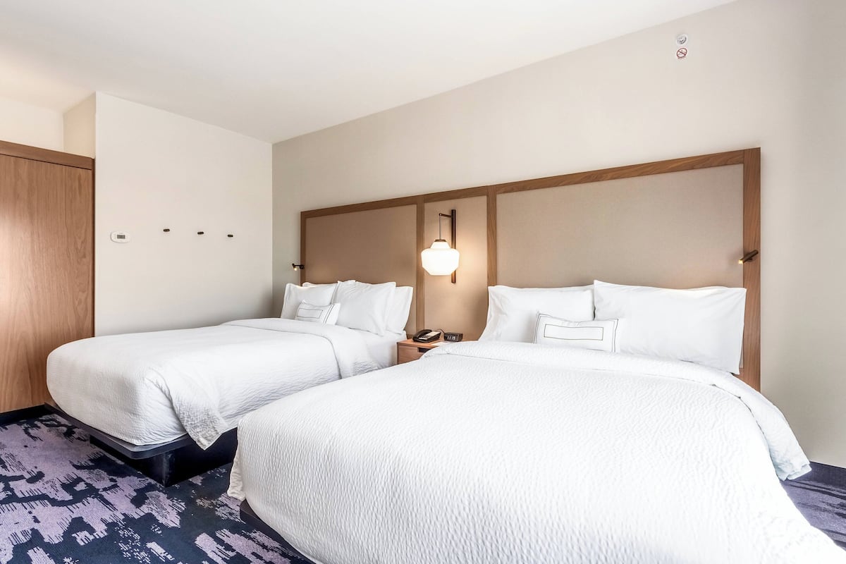 Room, 2 Queen Beds | Desk, laptop workspace, iron/ironing board, free WiFi