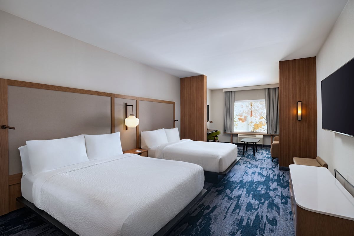 Room, 2 Queen Beds | Desk, laptop workspace, iron/ironing board, free WiFi