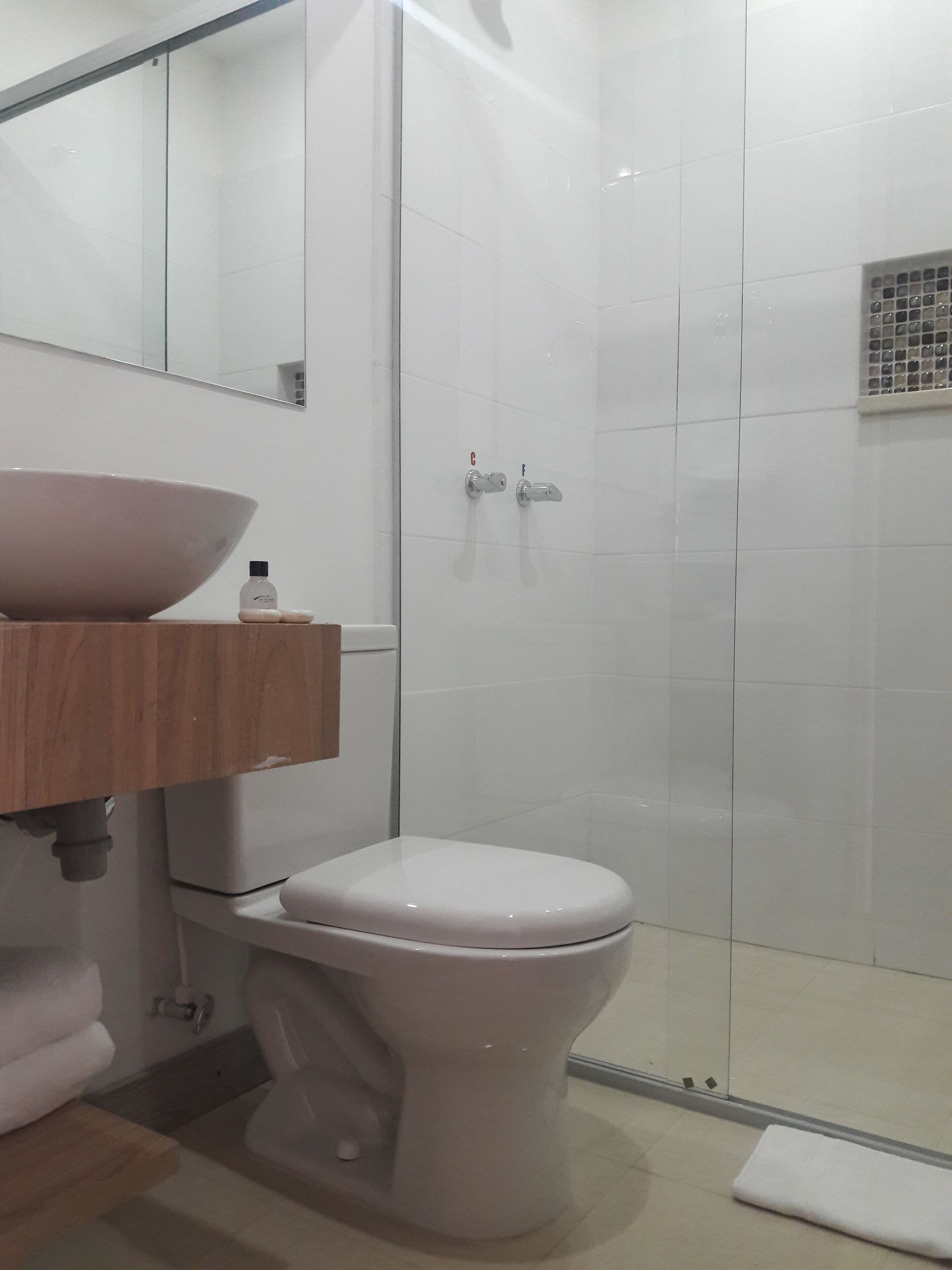 triple room, multiple beds | bathroom shower