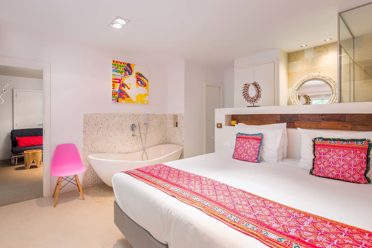 1 slaapkamer, een minibar, een kluis op de kamer