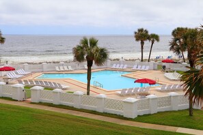 A heated pool