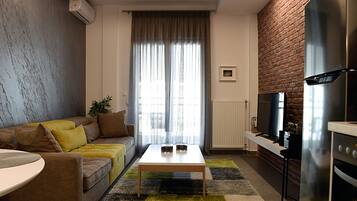 Deluxe-Apartment (Gusto) | Wohnzimmer | Flachbildfernseher