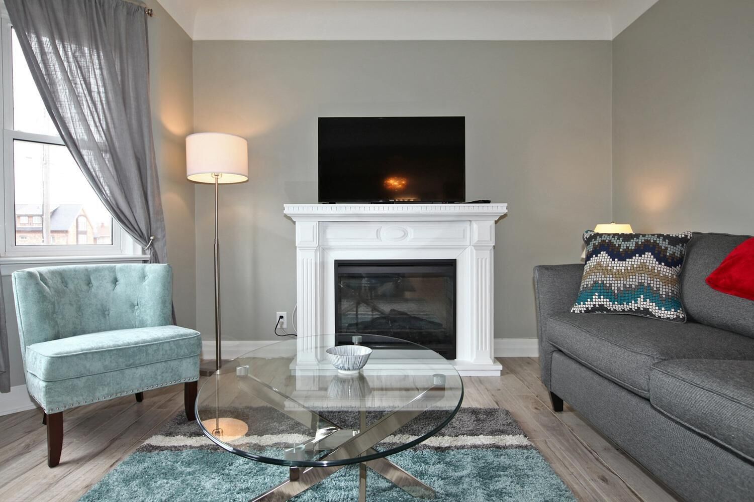 TV connectée, cheminée