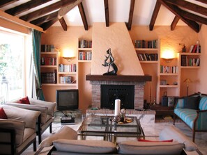 TV connectée, cheminée
