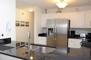 Fridge, microwave, oven, stovetop - Oceanfront Paradise | Private Beach Access | Topsail Beach | Sleeps 10 (Surf City)