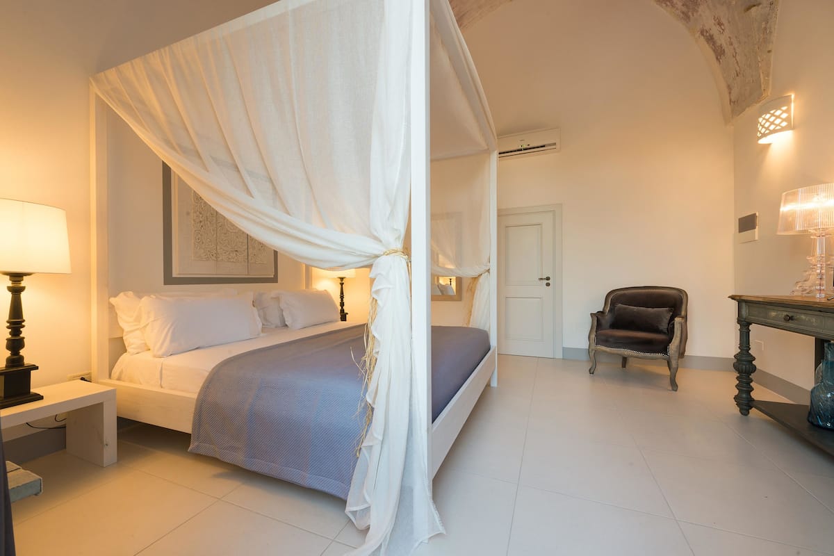 Doppia Superior, terrazzo, vista giardino | Biancheria da letto di alta qualità, materassi a doppio strato