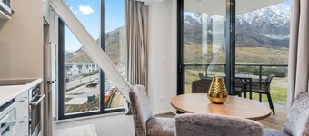 Remarkables Garden Apartment 305 | Wall to Ceiling Mountain Views | Private Balcony | Modern and Immaculate