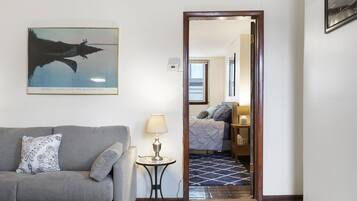 Apartment, 2 Bedrooms | Living area | TV