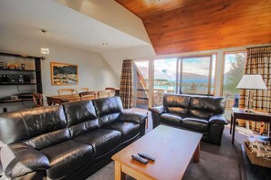 TV, fireplace - Alpine charm Earnslaw Central Views A (Queenstown)