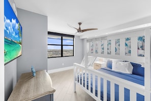 Condo, 1 King Bed with Sofa bed (Elegant beachfront condo in private c) | 2 bedrooms, iron/ironing board, bed sheets