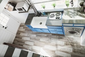 Cabin, Multiple Beds, Hill View | Private kitchen