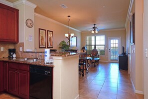 Condo, 2 Bedrooms | Private kitchen | Fridge, dishwasher, cookware/dishes/utensils, freezer - Bella Piazza 901 (Davenport)
