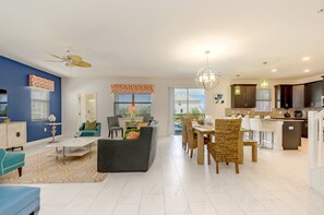 Villa, 6 Bedrooms | Living area | LCD TV, DVD player