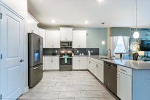 Villa, Multiple Beds | Private kitchen