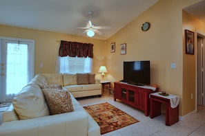 House, 3 Bedrooms | Living area | Flat-screen TV, DVD player