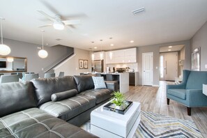 Townhome, 4 Bedrooms | Living area | Flat-screen TV - Le Reve 4404 (Kissimmee)