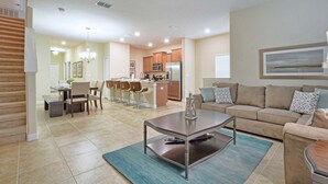 Townhome, 5 Bedrooms | Living area | Flat-screen TV, DVD player - Storey Lake 3199 (Kissimmee)