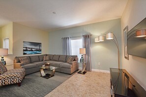 Townhome, 5 Bedrooms | Living area | Flat-screen TV, DVD player