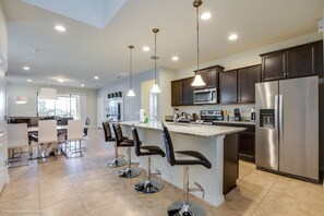 Villa, Multiple Beds | Private kitchen