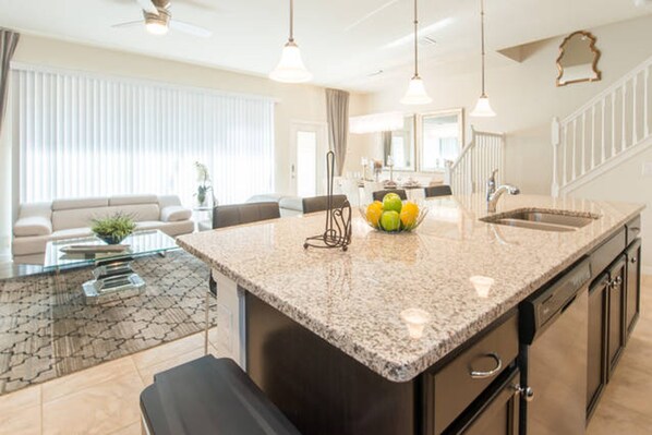 Townhome, 5 Bedrooms | Private kitchen | Highchair - Windsor at Westside 2074 (Kissimmee)