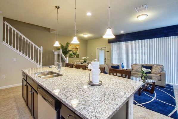 Townhome, 5 Bedrooms | Living area | Flat-screen TV