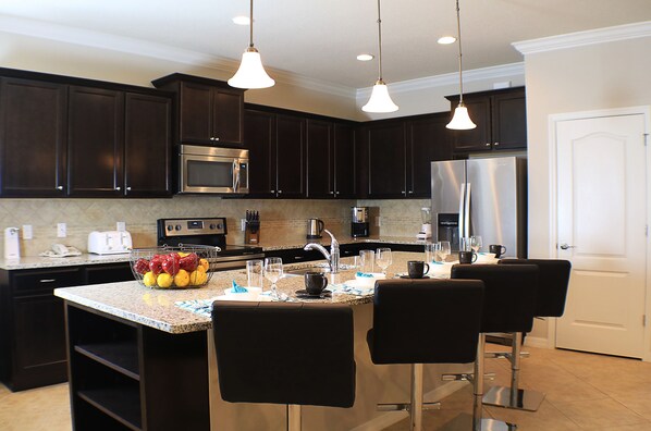 House, Multiple Beds | Private kitchen