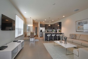 Townhome, 3 Bedrooms | Living area | Flat-screen TV, DVD player