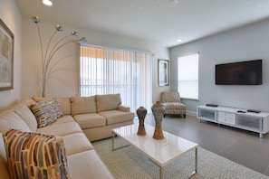 Townhome, 3 Bedrooms | Living area | Flat-screen TV, DVD player