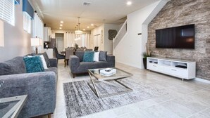 House, 5 Bedrooms | Living area | Flat-screen TV - Windsor at Westside 9009 (Kissimmee)