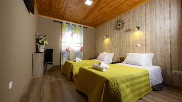 Hypo-allergenic bedding, individually decorated, individually furnished
