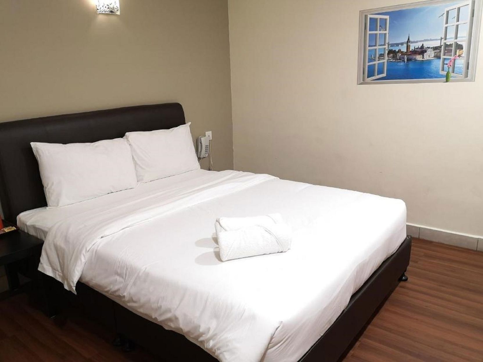 Desk, blackout drapes, iron/ironing board, free WiFi