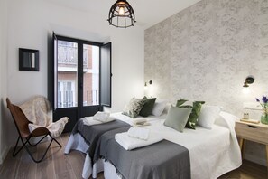 2 間睡房、熨斗/熨衫板、免費 Wi-Fi、床單