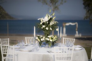 Área externa para casamento