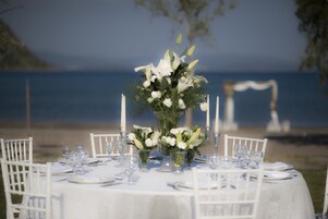 Zona para bodas al aire libre