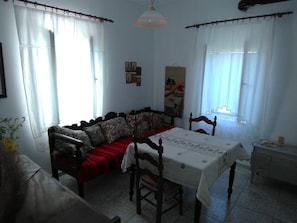 Family Apartment (Split Level) | Living room | 25-inch TV with digital channels