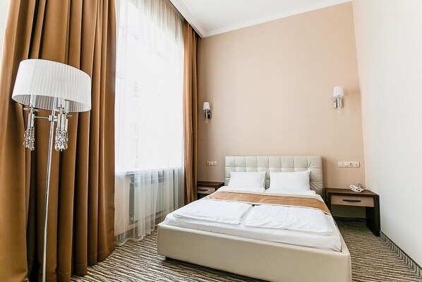 Minibar, in-room safe, desk, blackout curtains