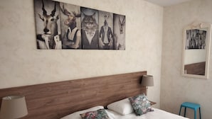 Dobbeltrom | Skrivebord, blendingsgardiner, lydisolert og strykejern/-brett