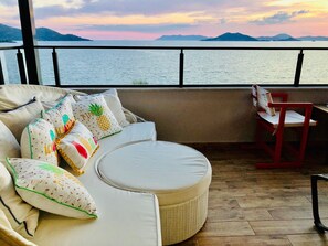 Penthouse, Sea View | 1 bedroom, in-room safe, desk, iron/ironing board - Nil Boutique Hotel (Fethiye)