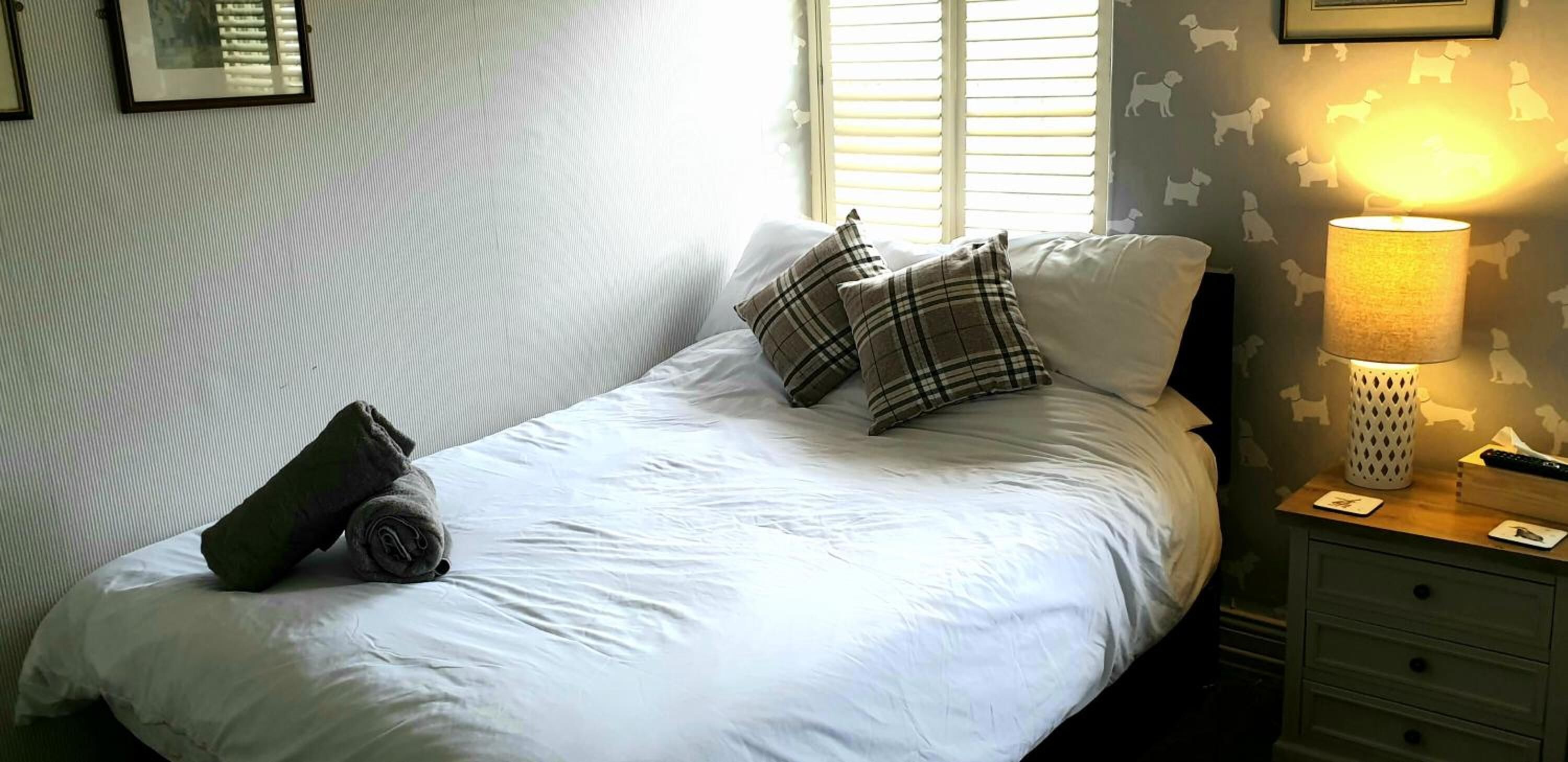 Desk, iron/ironing board, free WiFi, bed sheets