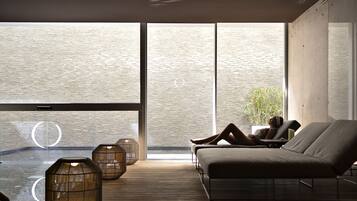 Espace de soins pour les couples, sauna, bain à remous, hammam, hammam