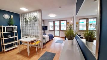 Standaard studio suite, 1 queensize bed | Individueel gedecoreerd, individueel gemeubileerd