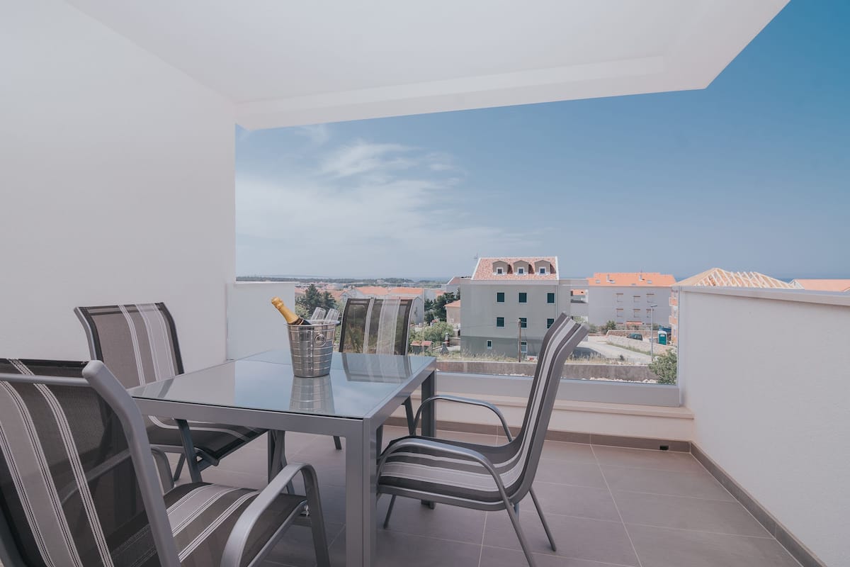Appartement Deluxe, 1 chambre, terrasse (B4) | Terrasse/patio
