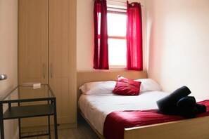 Down duvets, desk, iron/ironing board, free WiFi