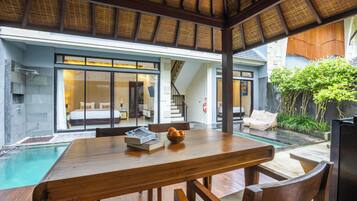 THREE BEDROOM VILLA WITH PRIVATE POOL | Living area | Flat-screen TV