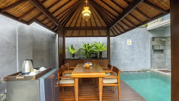 THREE BEDROOM VILLA WITH PRIVATE POOL | Living area | Flat-screen TV